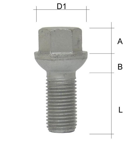 Radschraube radbolzen m12x1 - radschraube,